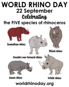 World Rhino Day : 22 September
