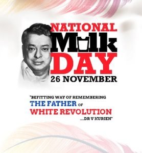 National Milk Day: 26 November