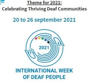 International Week of Deaf People 2021: September 20 to 26