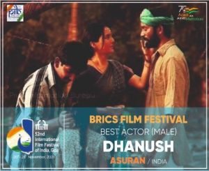 Dhanush wins Best Actor