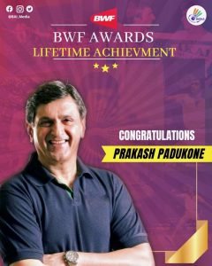 Badminton legend Prakash Padukone to be presented Lifetime Achievement Award by Badminton World Federation